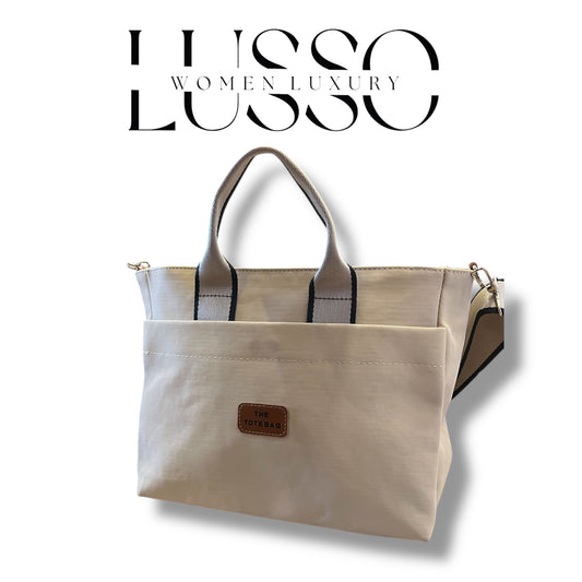 Beige Tote Bag